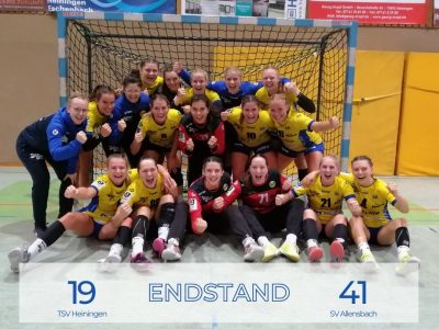 SV Allensbach gewinnt beim TSV Heiningen 41:19
